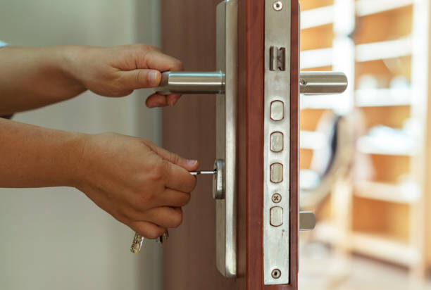 opening door with key